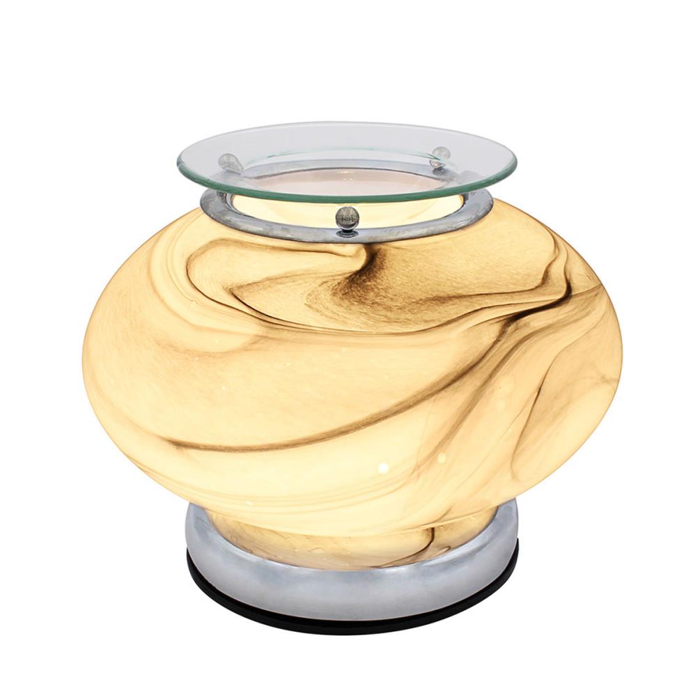 Desire Aroma Ellipse Grey Marble Electric Wax Melt Warmer £23.99